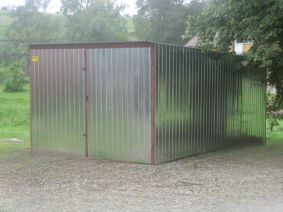 Garaż blaszany 3x5 "Drugi gatunek" , na budowę , na magazynek