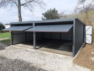 Garaż podwójny 6m x 5m podwójny z obróbkami - 2