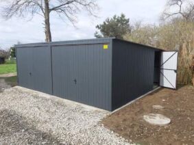Garaż podwójny 6m x 5m podwójny z obróbkami